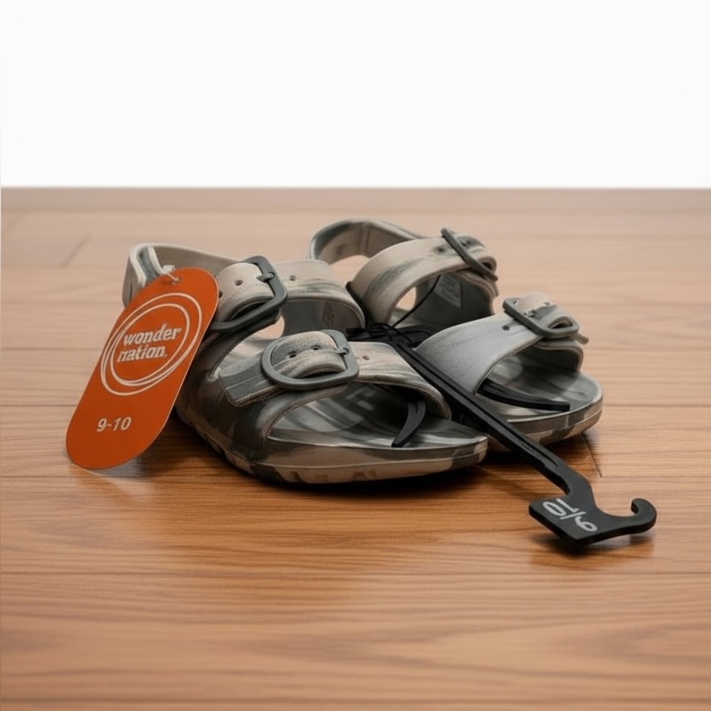 Toddler Sandals Grey Marble (Size:9/10) NWT